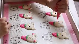 Strawberry Hello Kitty Macarons