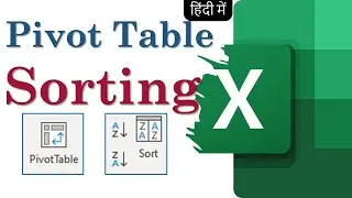 Excel in Hindi - Pivot Table Sorting