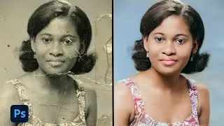 Photo Restoration | Damaged photo restore and Colorize in Photoshop