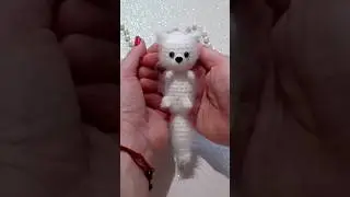 Песец Снежок крючком.