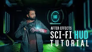 Sci-fi HUD Animation Tutorial | After Effects perfect Chroma key Tutorial
