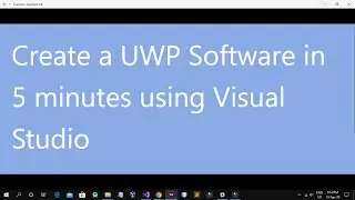 Create Web Browser in Visual Studio(UWP)