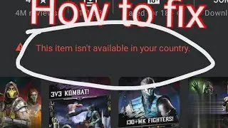 How To fix This app isn't available in your country