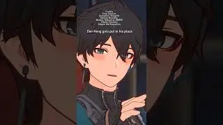 Dan Heng gets silenced by Caelus.. 😂 #honkaistarrail