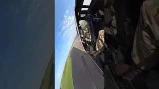 Taktisk flyvning med Fennec-helikopter over Flyvestation Aalborg. Ikke ret langt over ;-)