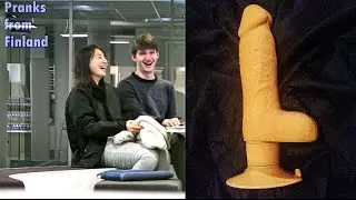 Dildojäynä | Guy Dropping Dildos at the University PRANK