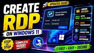 Free  ( WINDOW RDP ) Upto 128GB RAM | No Credit Card | Admin Access ✅