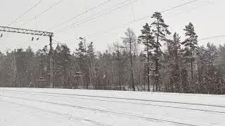 Зимний поход по рельсам!