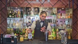 Basic Cocktail - ''Whiskey Sour''  Practical By IBTHM Student Hardik Thakur.