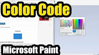 How to find the code of a color under Windows 10 (RGB & Hex, Paint, PrintScreen)