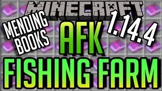 Minecraft 1.14.4 AFK Fish Farm Tutorial (PC Java, Servers, Realms)