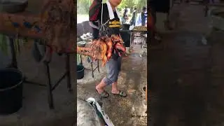 Chicken Roast in the many Big Jar - Thai street food