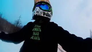 На мотоцикле зимой