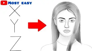 how to draw a girl face | girl beautiful face drawing