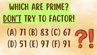How to tell if a 2 digit number is PRIME in 1 SECOND! | FUN Number Theory!