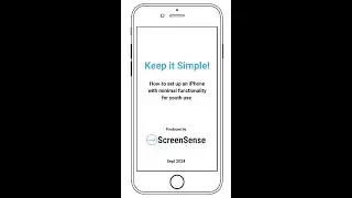 Tutorial: Setting up a First iPhone for your child