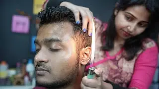 Half An Hour ASMR Massage For Your Deep Sleep | ASMR Relaxing Head Massage & Ear Massage Therapy