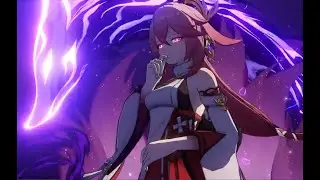 Yae Miko Beta Gameplay Showcase - habilidad elemental y Definitiva - Genshin Impact #Shorts