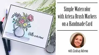 Simple Watercolor with Arteza Brush Markers