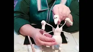 Ватная Игрушка. Змей Горыныч 4ч. We make toys out of cotton woll.