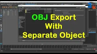 How To Export Obj Separate Object From Maya | Export OBJ | OBJ Export Blender | Maya And Blender BOJ
