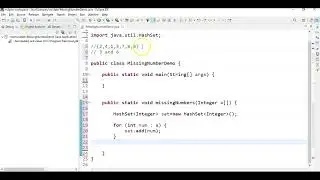 Java program to find missing numbers in an array?
