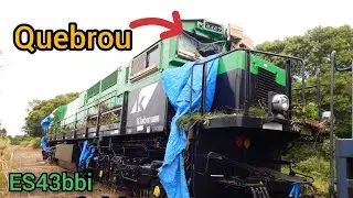 ES43BBI Klabin traslado da Locomotiva 8467