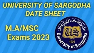 MA MSc Date Sheet 2023 Official UOS| MA Date Sheet 2023 UOS | MSc DateSheet 2023 UOS | MA MSc UOS