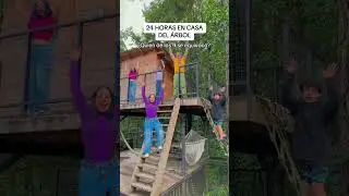 24 HORAS EN LA CASA DE ÁRBOL 😰😰 FUE UNA PESADILLA CORRAN #shorts
