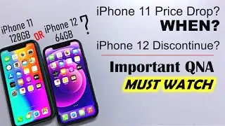 iPhone 11, 12 Discontinue? iPhone 12, 11 Price Drops After iPhone 13? (QNA) HINDI