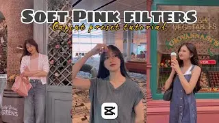 Filter capcut aesthetic || Soft pink filter terbaru capcut