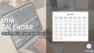 How to make a Mini Calendar with HTML, CSS and JavaScript