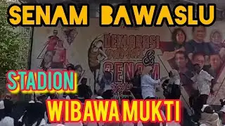 senam BAWASLU stadion wibawa mukti session hiburan 10 Nov 2024