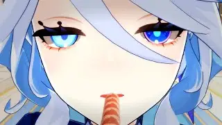 POV you playing Pocky to Furina [Genshin Impact MMD]