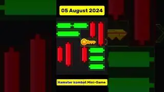Today 05 August 2024 Hamster kombat Mini-Game Keys Puzzle #hamsterkombat #minigames #keys #level