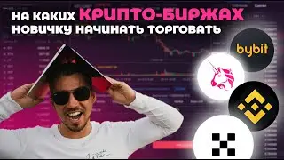 На каких крипто-биржах новичку начинать торговать | Binance, Bybit, OKX, Uniswap