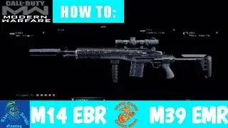 How To: M14 EBR/ M39 EMR - Call of Duty: Modern Warfare - Thot_Knight Gaming