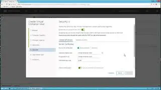 VMware vSphere Integrated Containers Virtual Container Host Creation Wizard