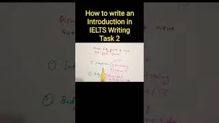How to write an Introduction in IELTS Writing Task 2. #ieltswritingtask2 #ieltspreparation #ielts