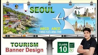 Amazing Tour and Travel Banner Design in Coral Draw X3 | #tourismBannerDesign