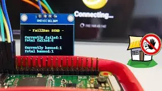 Raspberry Pi | ❗BANEAR SSH + pantalla OLED por I2C 📺 FAIL2BAN!!