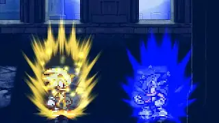 Mugen The Evil Awakens 2-Super Sonic(Low HP) Vs Seelkadoom (Not lose any round!)