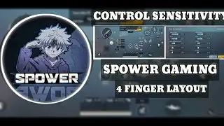 🛑SPOWER GAMING CONTROL AND SENSITIVITY CODE BGMI 4 FINGER LAYOUT STAR RAJ BGMI 