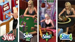Sims 1 vs Sims 2 vs Sims 3 vs Sims 4 - Gambling