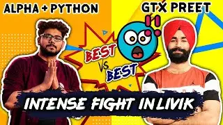 GTX Preet vs Alpha Clasher Fight in New Map @AlphaClasher @PythonGamingOfficial Vs @GtxPreet @MSisLIVE2002