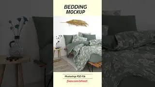 Bedding Mockup - Photoshop File  #beddingmockup #bedding