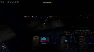 Night landing A321 Windrose Antalya
