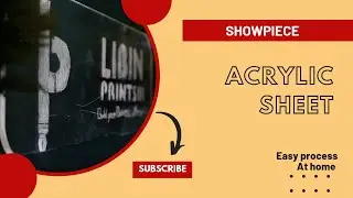acrylic lighting board making DIY | showpiece making