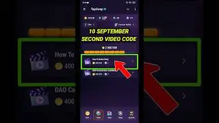 TapSwap Code Today | How To Retire Early Video Code TapSwap | TapSwap 10 September Code