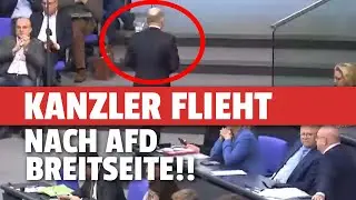 AfD GRILLT Scholz: Kanzler VERLÄSST FLUCHTARTIG den Saal!